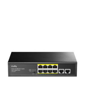 Cudy FS1010PG 8-Port Fast Ethernet PoE+ Switch with Gigabit Uplink