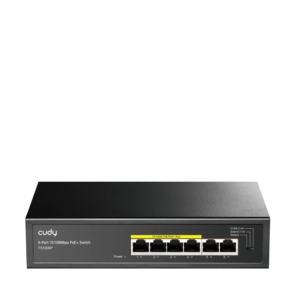 Cudy FS1006P 6-Port Fast Ethernet PoE+ Switch